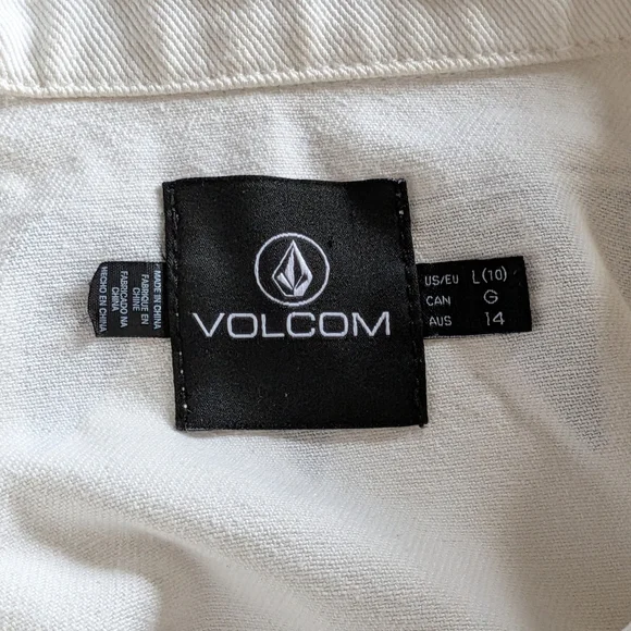 Volcom Tattoo Shacket Shirt Streetwear Skater  Denim Painted Party - Picture 7 of 7